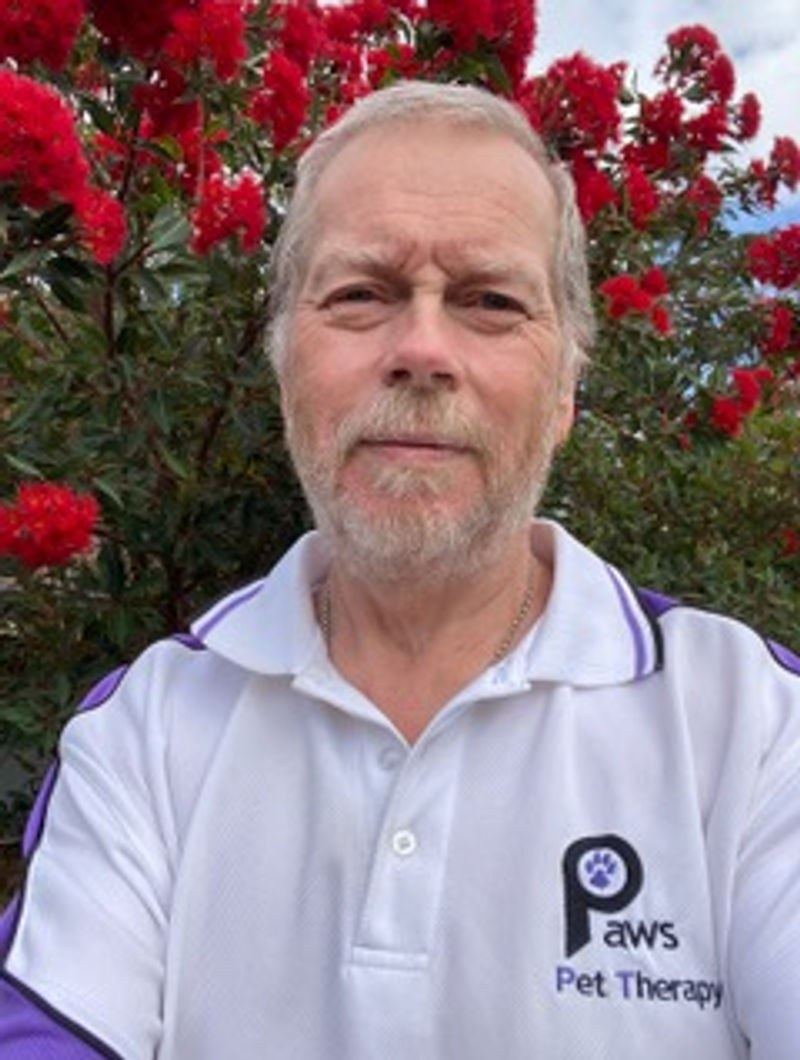 David Muller, PAWS Pet Therapy committee member