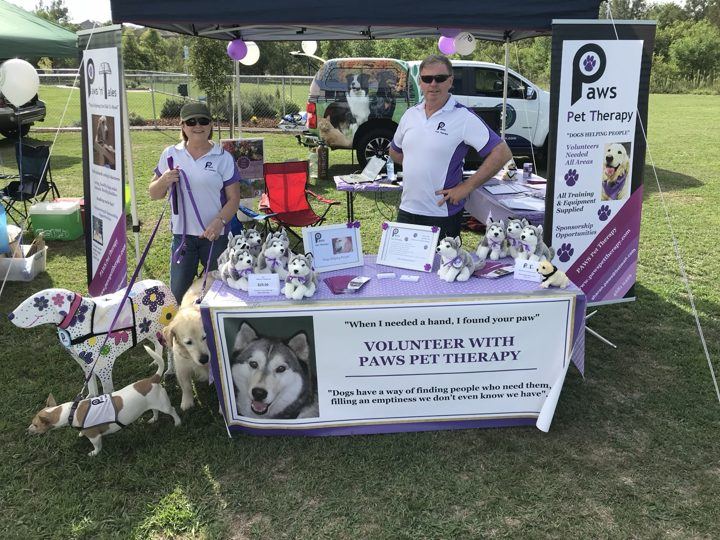 The PAWS stall at a community event