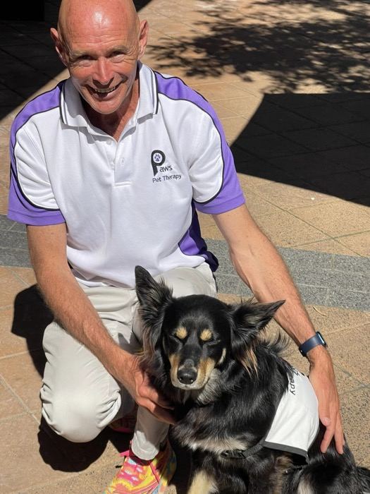 John, Michael & Madeline, a PAWS volunteer team