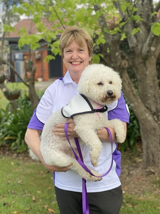 Rhonda & Casper, a PAWS volunteer team